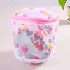 Tvättpåsar Floralfärgkläder Net Bh Wash Bag dragkedja Tvättmaskin Mesh Underkläder Organiser Badrumsverktyg