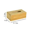 Bamboo Tissue Box for Home Office Hotel Napkin Wood Holder Towel storage Table Decoration Accessories Supplies