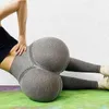 11 Renk Fitness Legging Spor Yüksek Bel Push Up Sıkıştırma Spor Kadın Tayt Kabarcık Popo Dikişsiz Tozluk Spandex 20% 211216