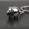 Cute Exquisite Small Pig Keychain Fashion Bag Charm Accessories Alloy Car Key Holder Pet Animal Pendant Bag Key Chain Gift G1019