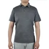 Herren-POLO-Shirt aus 100 % neuer Merinowolle, kurzärmelig, zweifarbig, leicht, T-Shirt mit Revers, Umlegekragen, V-Kragen, Knopf 210401