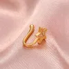 S02553 Piercing Jewelry For Women Copper Zircon Fake Nose Ring Nail Exaggerated Simple U-shaped Non-perforated Nose Clip