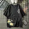ヒップホップTシャツストリートウェアコットンハラジュクプラスティーカジュアルカジュアル日本語面白いルーズサマーハイストリートトップ230A