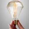 Retro Edison Light Bulbs Diamond Bulb G95 E27 40W Incandescent Filament Vintage Lamp Tungsten carbon Lamps Home Decor