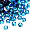 SS3-SS30 Azul Zircon Ab Bling Não Quente Fix Rhinstone Glitter Strass Cristal de Vidro Pedras Nail Art Rhinestonds F0004