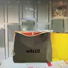 Handbag shoulder bags woman tote hand messenger bag Fashion purses pochette Onthego Floral Genuine Leather Bucket Shopping Crossbo267C