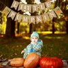 Decoratieve objecten beeldjes jute jute kleine pompoen banner herfst herfst baby shower luier partij verjaardag garland decoratie Thanksgivi