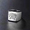 2021 Design Hieroglyph Oracle Eye Finger Rings For Women Fashion Jewelry Accessories Vintage Stainless Steel Wedding Bands