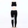 Femmes Survêtement Yoga Costume Découpé Fil Mode Leggings Soutien-Gorge Rouge Noir Fitness Tummy Control Butt Lift Quick Dry Vêtements Suit8394969