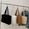 Mode sac fourre-tout décontracté doux velours côtelé sacoche sacs à bandoulière pour femmes hiver luxe fourre-tout femme grand concepteur sacs à main