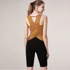 lu-3050 nouveau sens des blouses de yoga de sport sec sensuel en cours d'exécution danse de fitness avec gilet de poitrine de haute qualité avec logo de la marque
