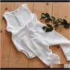 Sets Clothing Baby Kids Maternity Drop Delivery 2021 Toddler Baby Girl Boy Unisex Vest Tops Romper Jumpsuit Trousers Clothes 024M Ijgb4