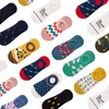 Spring Summer Unisex Men Women Leisure Silicone Anti Slip Cotton Socks Funny Fruit Animal Slippers Invisible Socks 211204