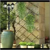 Flores grinaldas de planta artificial videira decorativa plástico vegetal parede indoordoor cesta cesta de casamento decoração gaa6z sahvf