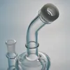 11 pouces narguilés bangs en verre épais percolateur en ligne huile dab rigs uniques recycleur transparent conduites d'eau 14mm joint femelle avec bol