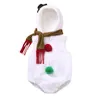 Macacão boneco de neve toddler nascido bebê menino menina christmas infantil jumpsuit quente outono 0-2t roupas para po tiro