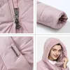 GASMAN Winter Jacket Women's Hooded Warm Long Thick Coat Hooded Parka Female Warm Collection Down Jacket Plus Size 1702 210813