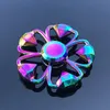 Färgglada Spinning Top Zinc Alloy Fidget Spinner Wheels Gyro Leksaker Metall Bearing Rainbow Hand Spinnare Fokus Anti-ångest Toy lindrar stress Vuxen