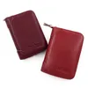Women short organizer wallet Solid color Hasp Long Wallets Womens bags wholesale Credit Card Genuine leather Black/red/grey Q1019