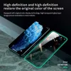 Aydınlık Temperli Cam Tam Kapak Parlayan Ekran Koruyucu için iphone 13 12 11 Pro Max Cam Silikon Yumuşak Kenar Perakende Kutusu