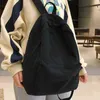 Рюкзак в стиле Bagjoypessie Fashion Женщина книжная сумка хлопковые женщины для подростки для девочек -колледжа мужчина черная школьная сумка для студента Mochila 220723