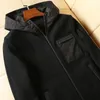 Men's Jackets high-quality menswear designer luxury jacket fashion stitching pocket zipper black casual hooded mens knitted coat YDQG