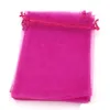 100pcs Rose Red Organza Jewelry Gift Pouch Bags For Wedding favors,beads,jewelry 7x9cm 9X11cm 13 x 18 .17x23cm . 20x30cm (316)