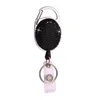 Diamant Studded Clay Easy-to-Pull Metal Oval Full-Diamond Telescopic Lätt att dra Creative Badge Hängande ID Buckle Party Favor