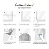 Cottoncolor PVC Windows Cover Films Home Decorative No-Glue 3D статические стеклянные стеклянные наклейки на ванные комнаты 45 x 200 см.