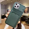 Camera protective card slot tpu phone cases for iPhone 12 11 pro promax X XS Max 7 8 Plus case cover