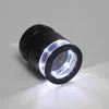 10pcs 10X Magnifier Full Metal Cylindrical Measuring Optical Magnifying Glasses USB Rechargeable LED Scale Loupe
