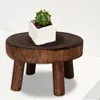 Wooden Plant Stand Flower Pot Holder Rack Strong Free Standing Bonsai Home Decoration Display Shelf Planter Planters & Pots