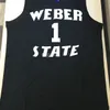 Nikivip Weber State Wildcats College Damian Lillard #1 White Black Purple Retro Basketball Jersey Men Stitched Custom Any Number Name Jerseys