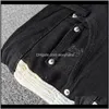Kläder Apparel Drop Leverans 2021 Mens Pläterad Stripe Line Patchwork Black Jeans Streetwear Slim Skinny Stretch Denim Ripped Pants1 V71kh