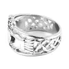 Irish Claddagh Style Celtic Knot Hand to Hold a Heart with Crown Ring Stainless Steel Jewelry SWR0023