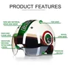 Motorradhelme Beon Helm Halbe Casco Moto Retro Vintage Capacetes Biker Scooter Open Face Motorrad für Sommer