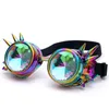 Óculos de sol FLORATA Caleidoscópio Óculos Coloridos Rave Festival Festa EDM Lente Difratada Steampunk Goggles5762091