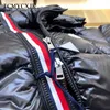 冬の男性のフード付きカジュアルダウンジャケット厚い男性の冬の服黒い防水二重列ジッパーパッドドーコート211129