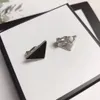 2021 Big Letter Ear Clips Wild Temperament Fashion Inverted Triangle Earrings Female High Quality Fast Delivery