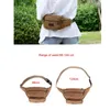 Men Casual Durable Fanny Waist Pack Male Waist Bags Belt Canvas Hip Bum Military Bag Pouch Three Zipper Pocket Banane 210708