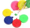 New portable 1.5m retractable ruler centimeter/inch tape measure mini ruler Colorful cute design Great for travel camping