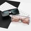 Kwadratowe okulary Mężczyźni / Kobiety Lustro Luksusowe marki Designer Słońce Desk
