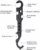 Chiave multifunzione per lo smontaggio e l'installazione dello strumento multiuso Ar-15 / M16 Barrel / Ar15 / M4 Spot