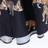 donne vintage stampa animale casual camicetta kimono allentata camicie wild chic chemise blusas marca femininas top LS6080 210420