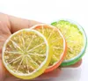 Party Supplies 5cm Artificial Fruit Simulation Lemons Slices Christmas Fruits Ornament Kitchen Wedding Fake Lemon Decoration SN2409