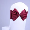 Свадьба Спандекс Стул Sash Bands Lycra Stretch Country Большие галстуки Bow Bow For Bancent Декорация Вечеринка