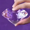 Enorme 100 mm Crystal Glass Diamond Paperweight Quartz Crafts Home Decor Fengshui ornamenten Verjaardag Wedding Party Souvenir Geschenken Q054071325