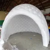 Centro eventi per tendone igloo a forma di golf a forma di mezza sfera con cupola gonfiabile per DJ da 6 m di diametro per il noleggio o la vendita