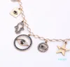 Biżuteria Zestawy Evil Eye Naszyjnik Evil Eye Bransoletka Zadiak Znak Naszyjnik Designer Biżuteria Hurtownie Hiphop Iced Out Jewelry