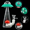 물 담뱃대 YHSWE UFO 모양 고급 유리 봉 그릇 흡연 파이프 물 파이프 Dab Rig